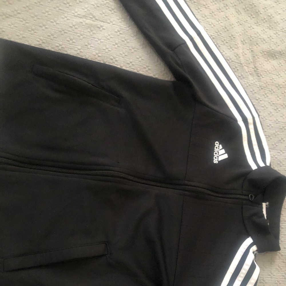 Kids 9-10 Black Adidas track jacket